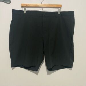 Travis Mathew Golf Shorts Mens 42 Black Performance Casual Flat Front Athletic